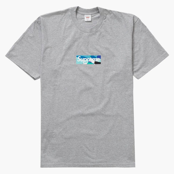 Supreme Emilio Pucci Box Logo Tee Heather Grey/blue