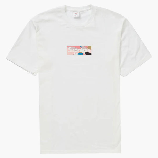 Supreme Emilio Pucci Box Logo Tee White/dusty Pink