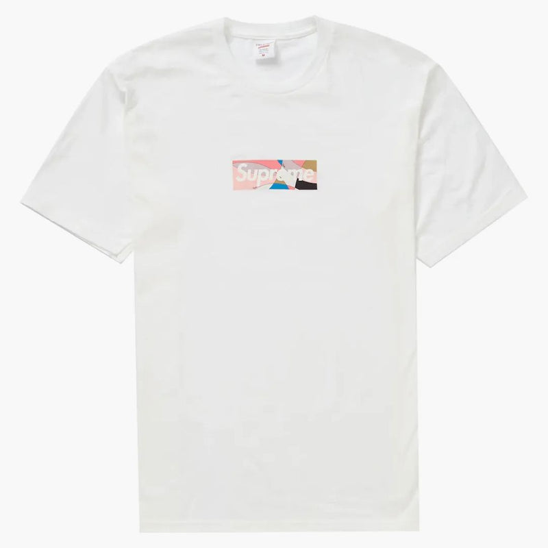 Supreme Emilio Pucci Box Logo Tee White/dusty Pink