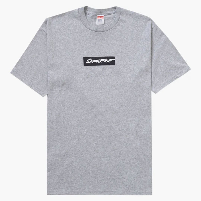 Supreme Futura Box Logo Tee Heather Grey