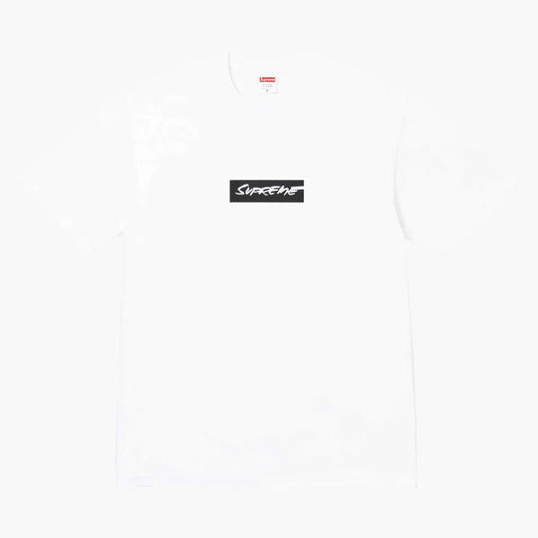 Buy the Supreme Futura Box Logo Tee White At Hypeneedz