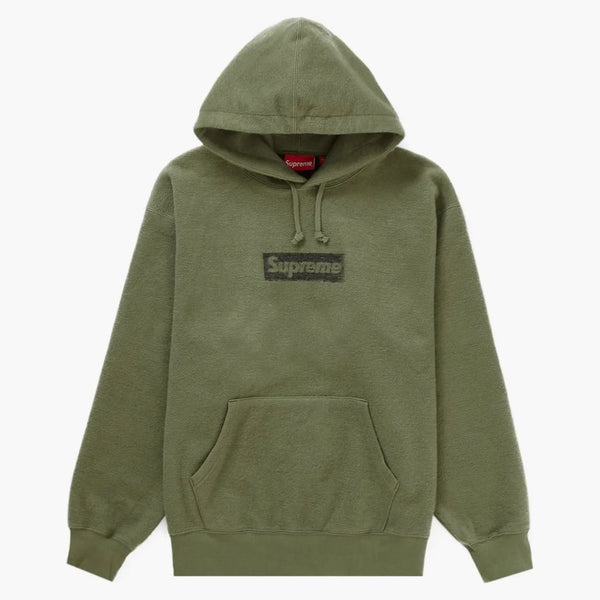 Supreme Inside Out Box Logo Hooded Sweatshirt Light Olive