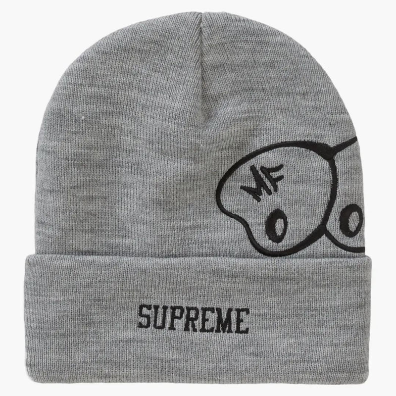 Supreme Mf Doom Beanie Heather Grey