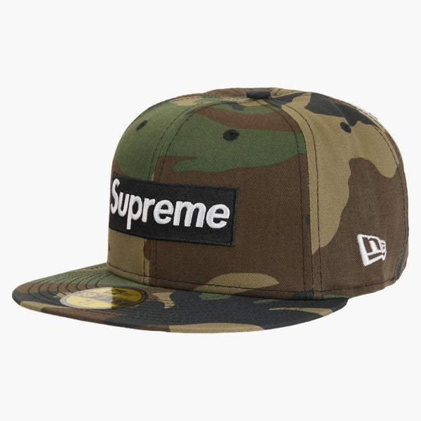 Supreme Mlb Teams San Francisco Box Logo New Era 59fifty Fitted Cap Woodland Camo