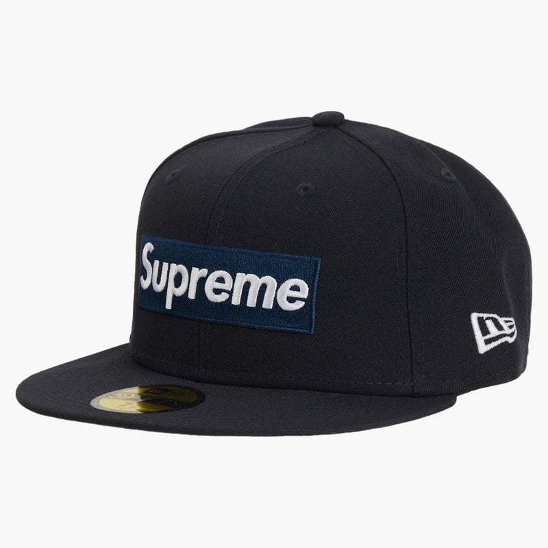 Supreme Mlb Teams New York Box Logo New Era 59fifty Fitted Cap Navy