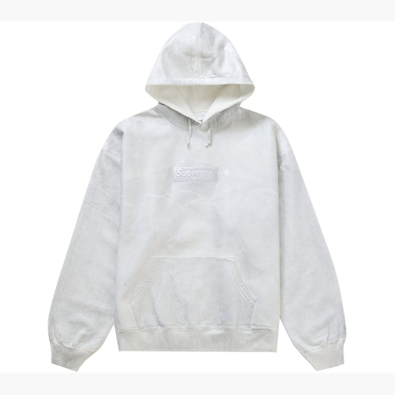 Supreme MM6 Maison Margiela Foil Box Logo Hooded Sweatshirt White