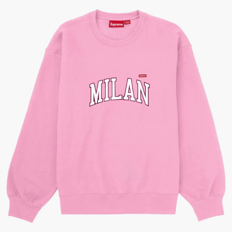 Supreme Milan Shop Small Box Crewneck Pink