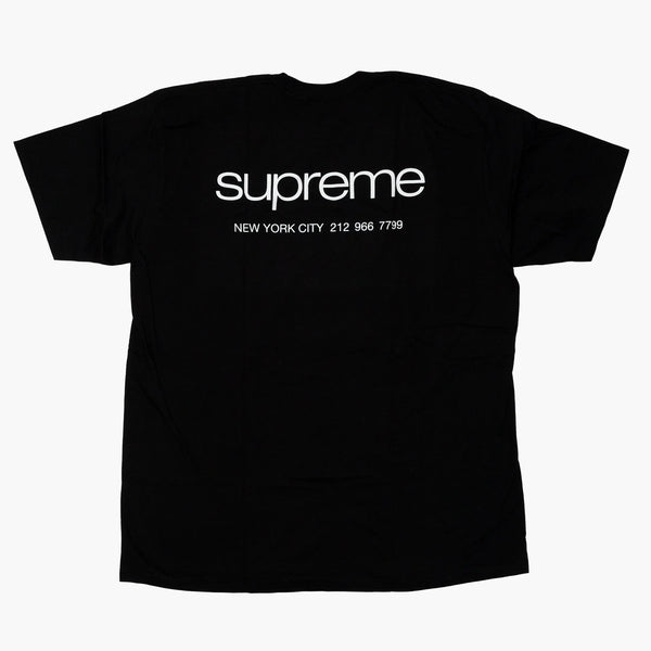 Supreme NYC Tee Black Rückseite