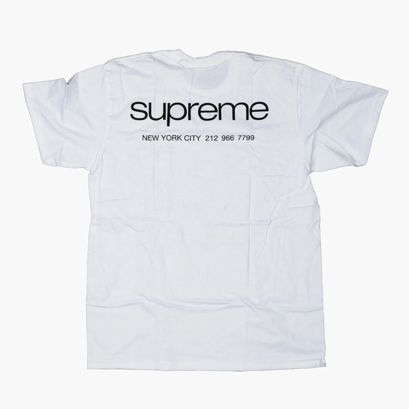 All white supreme shirt online