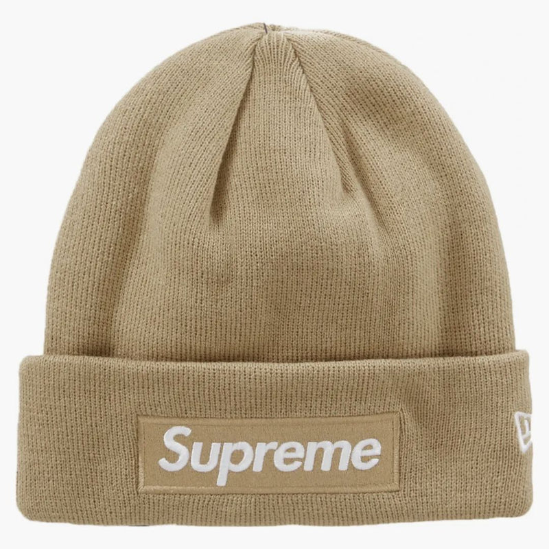 Supreme New Era Box Logo Beanie (fw23) Dark Sand