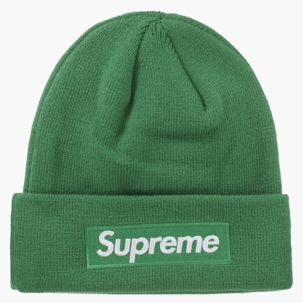 Supreme New Era Box Logo Beanie (fw24) Green