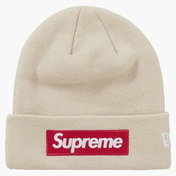 Supreme New Era Box Logo Beanie (fw24) Stone