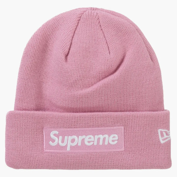 Supreme New Era Box Logo Beanie (fw24) Dusty Pink