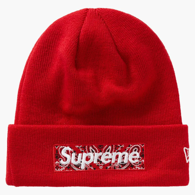 Supreme New Era Box Logo Beanie (fw19) Red