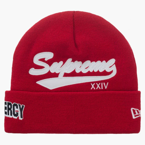 Supreme New Era Salvation Beanie Red