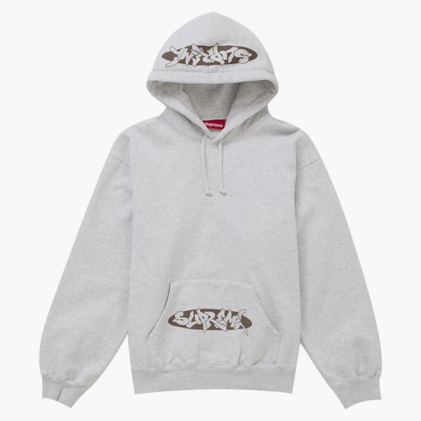 Supreme New World Order Hooded Sweatshirt Heather Grey