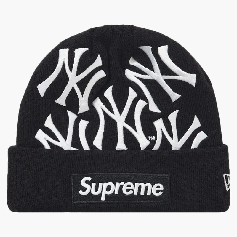 Supreme New York Yankees New Era Box Logo Beanie Black