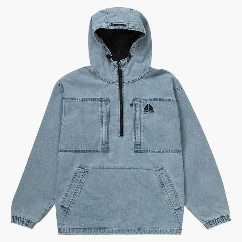 Supreme Nike Acg Denim Pullover Washed Blue