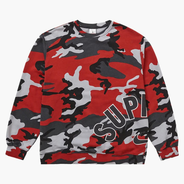 Supreme Nike Arc Crewneck Red Camo