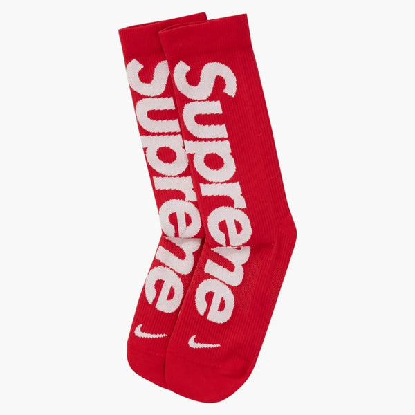 Supreme Nike Lightweight Crew Socks Red