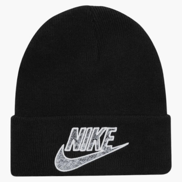 Supreme Nike Snakeskin Beanie Black