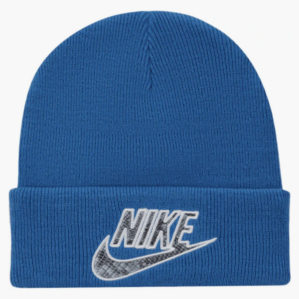 Supreme Nike Snakeskin Beanie Blue