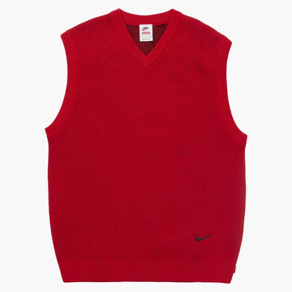 Supreme Nike Sweater Vest Red