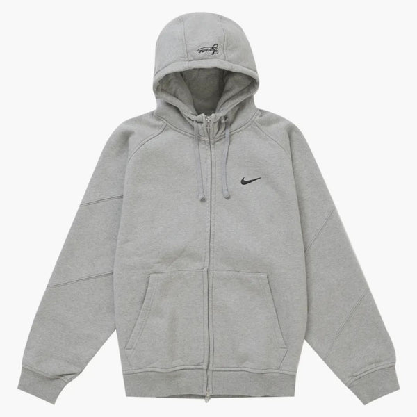 Supreme Nike Zip Up Hooded Sweatshirt Heather Grey