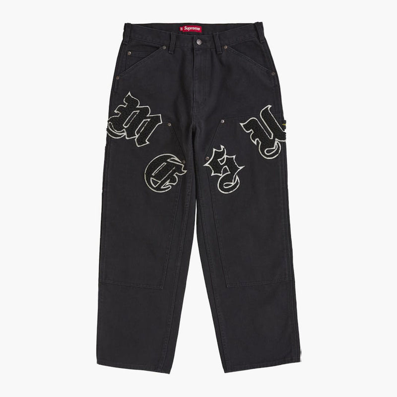 Supreme Old English Canvas Double Knee Painter Pant Black