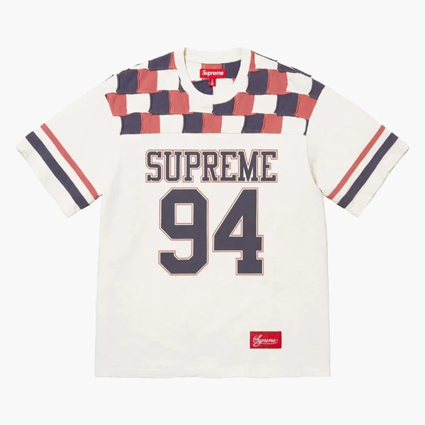 Supreme Patchwork Yoke Football Top Stone