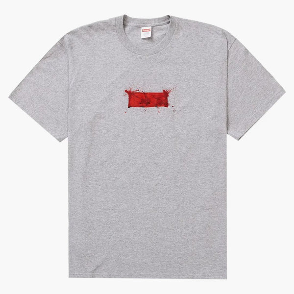 Supreme Ralph Steadman Box Logo Tee Heather Grey