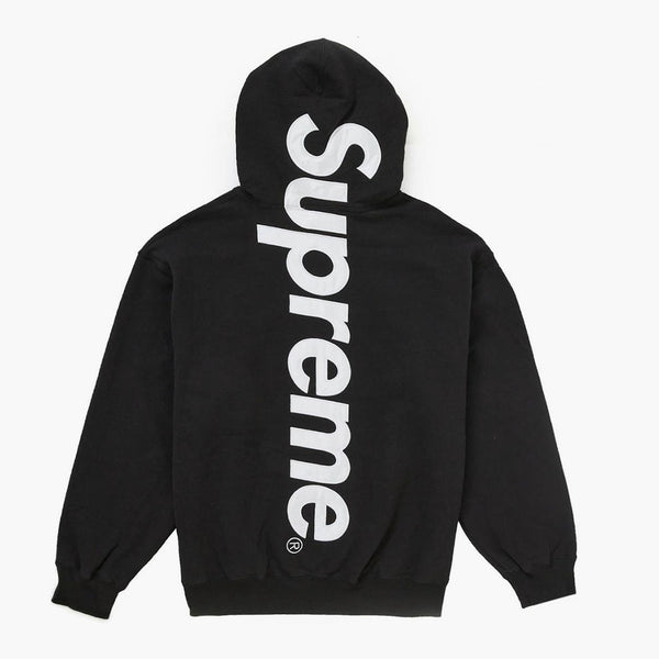 Supreme Satin Applique Hooded Sweatshirt (FW24) Black