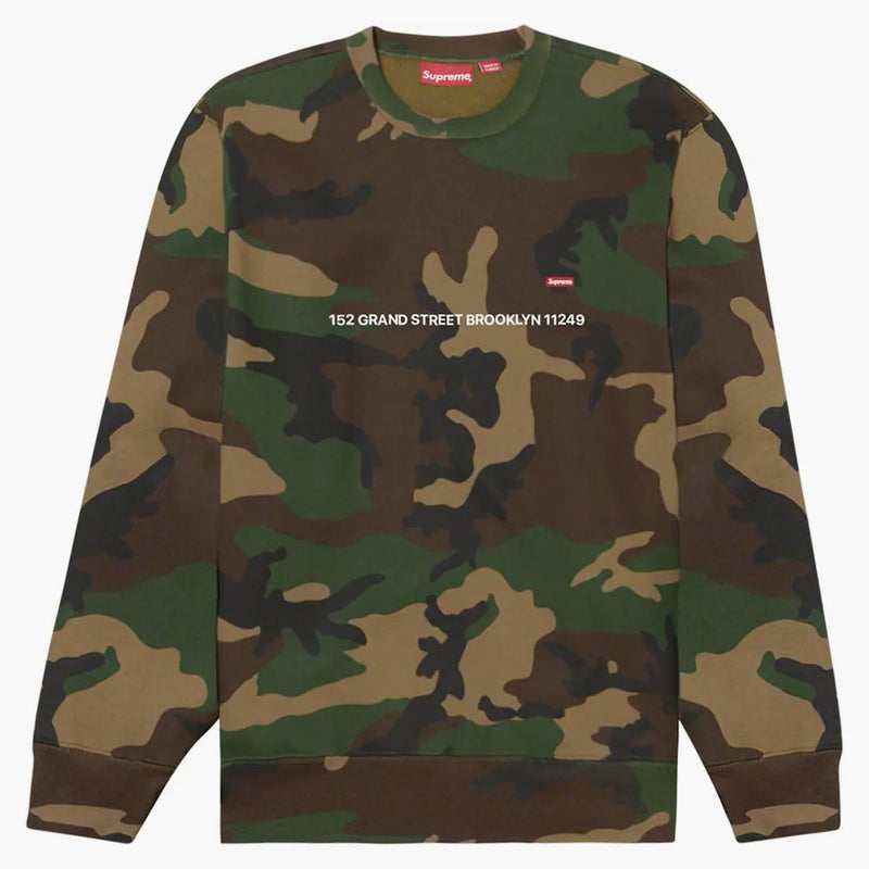 Supreme Small Box Crewneck (brooklyn Shop Exclusive) Woodland Camo