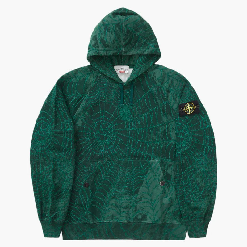 Supreme Stone Island Hooded Sweatshirt (fw23) Dark Green