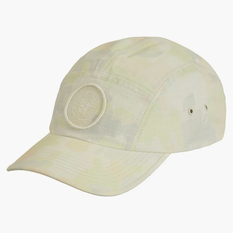 Supreme Stone Island Reactive Ice Camo Ripstop Camp Cap Tan