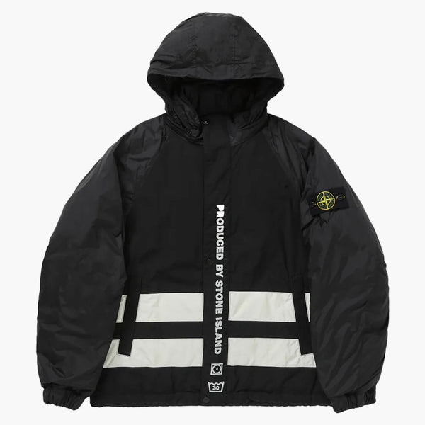 Supreme Stone Island Reversible Down Puffer Jacket Black