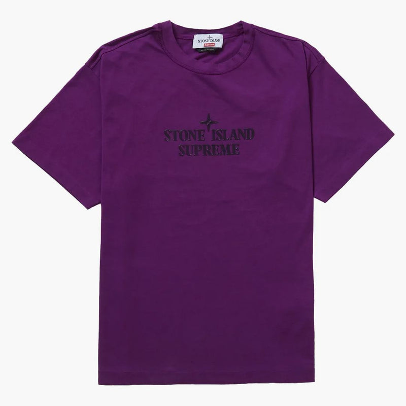 Supreme Stone Island S/s Top Purple