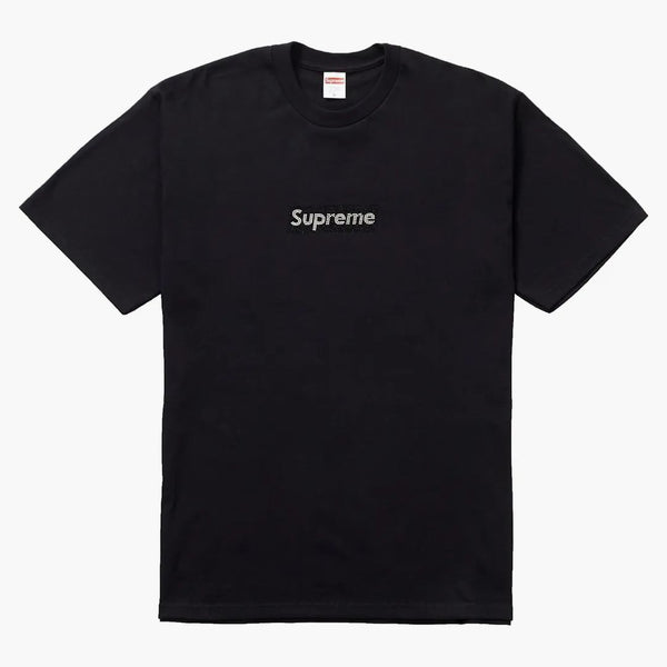 Supreme Swarovski Box Logo Tee Black