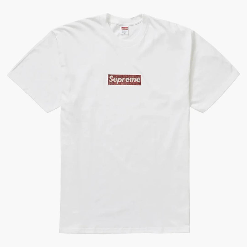 Supreme Swarovski Box Logo Tee White