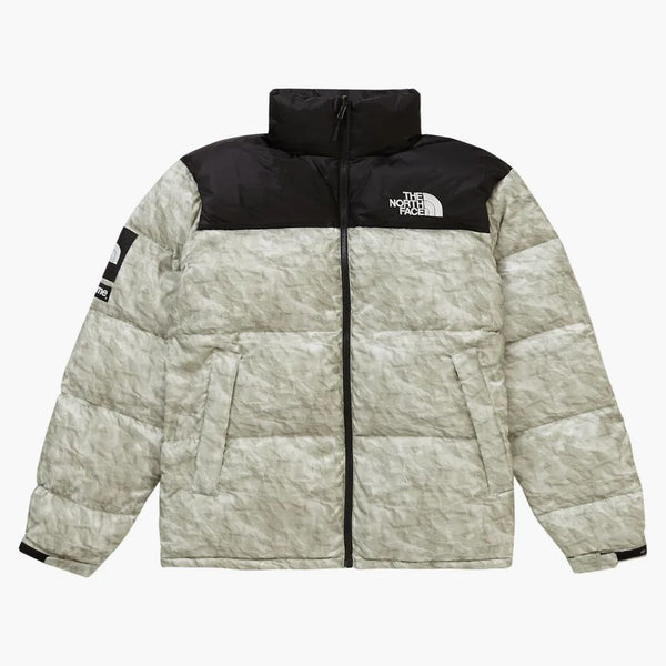 Supreme The North Face Paper Print Nuptse Jacket Paper Print