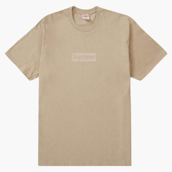 Supreme Tonal Box Logo Tee Khaki