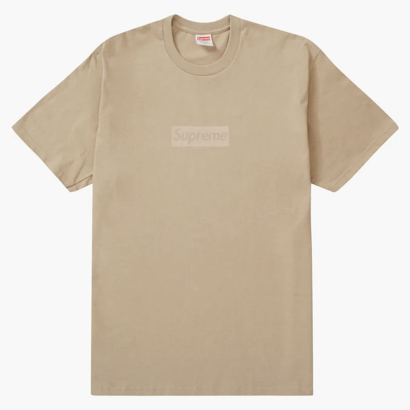 Supreme Tonal Box Logo Tee Khaki