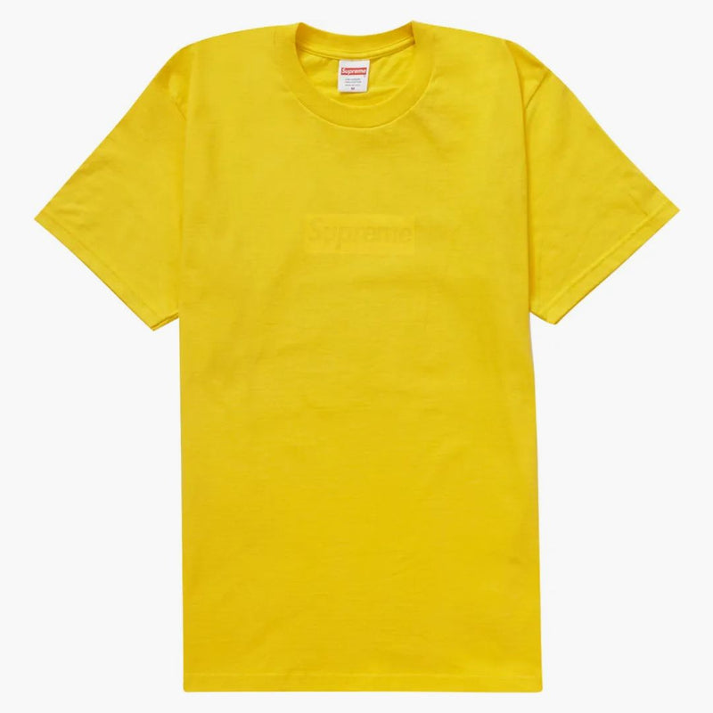 Supreme Tonal Box Logo Tee Yellow