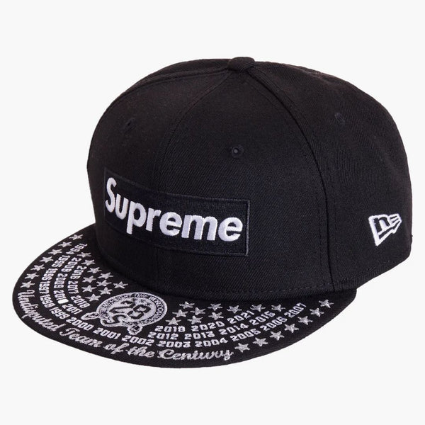 Supreme Undisputed Box Logo New Era Fitted Hat Black