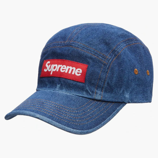 Supreme Washed Chino Twill Camp Cap (fw22) Denim