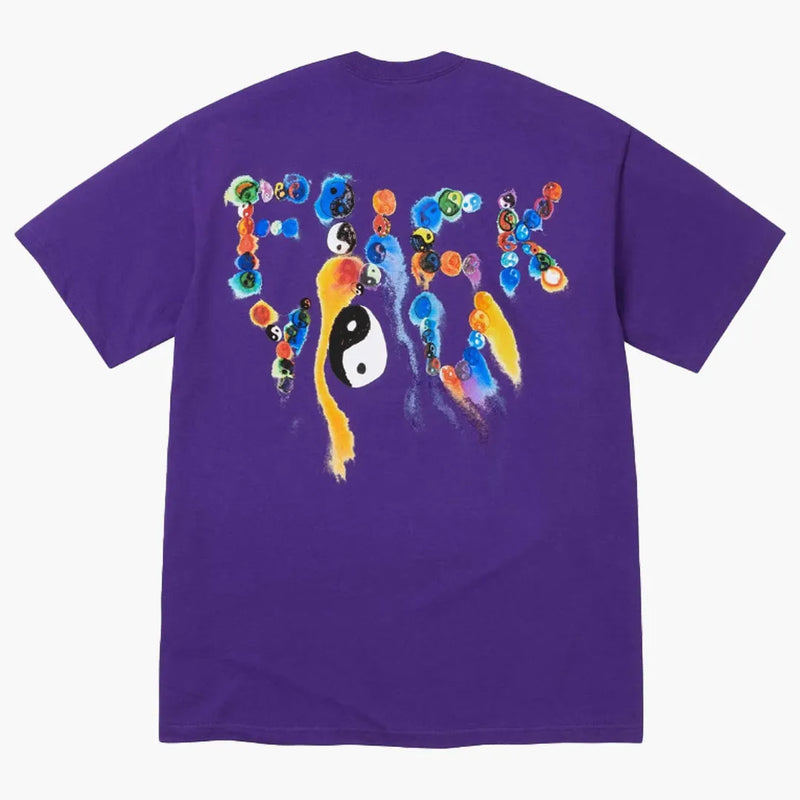 Supreme Yin Yang Tee Purple Rückseite