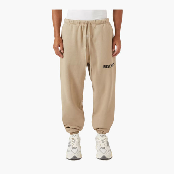 Fear of God Essentials Sweatpants Dusty Beige (Black Print) (SS23)