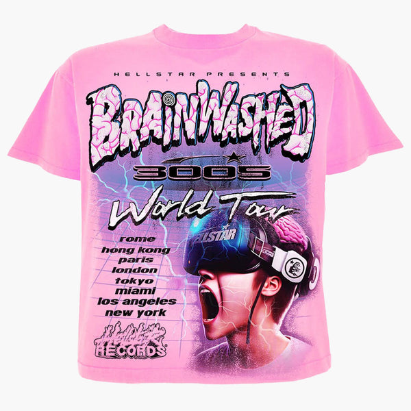 Hellstar Brainwash T-shirt pink