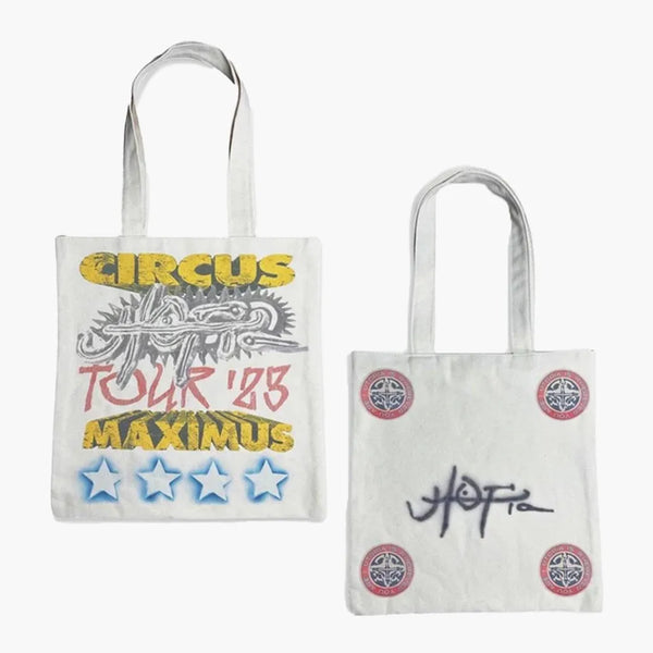 Travis Scott Utopia Circus Maximus Tour Tote White