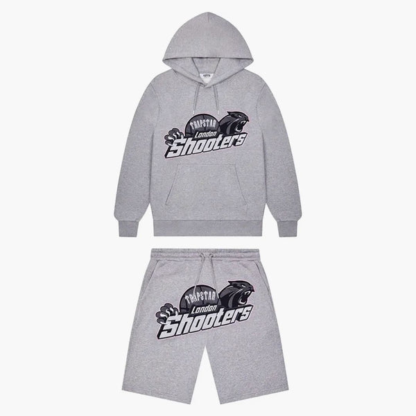 Trapstar Shooters Hoodie Short Set Grey